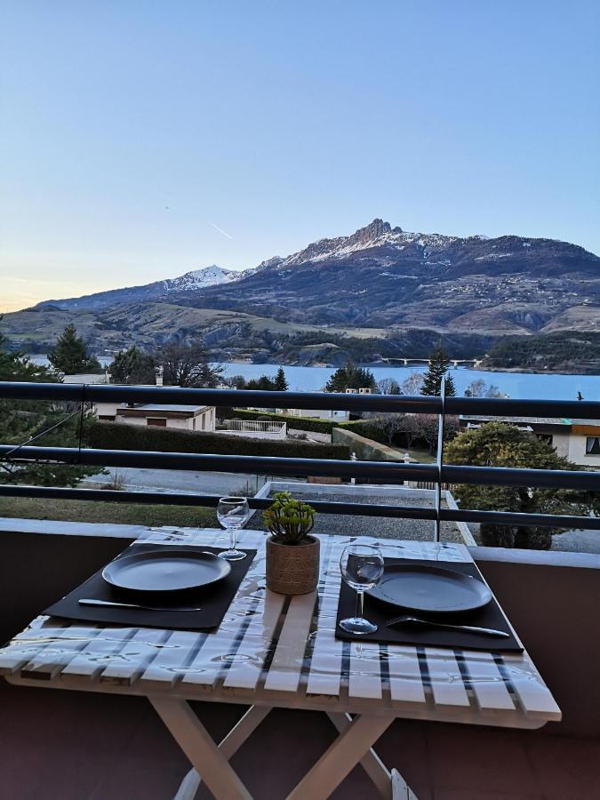 Studio Vue Sur Lac Et Montagne Savines-le-Lac Buitenkant foto