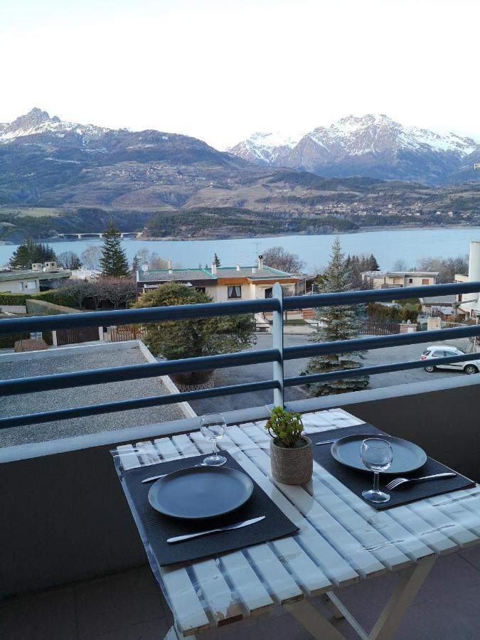 Studio Vue Sur Lac Et Montagne Savines-le-Lac Buitenkant foto
