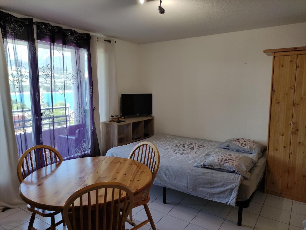Studio Vue Sur Lac Et Montagne Savines-le-Lac Buitenkant foto